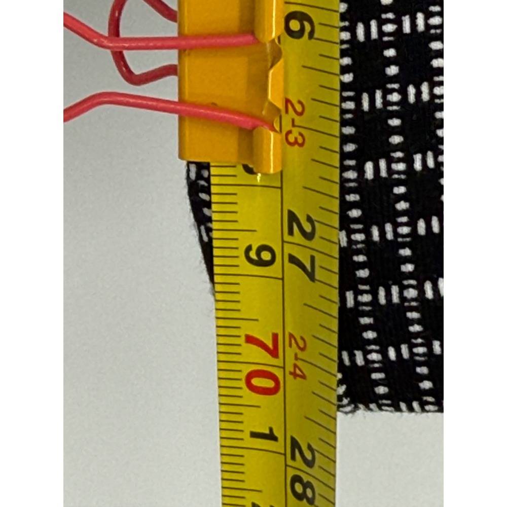 Adrienne Vittadini Black White Micro Grid Pull On Straight Leg Pants Womens Sz L - Picture 5 of 11
